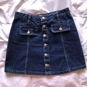 Zara Denim (Jean) Mini Skirt, Small